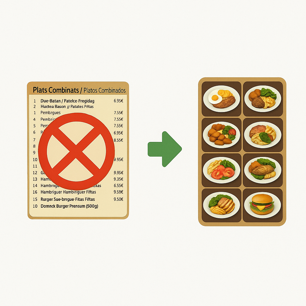 Generated dish image example from a restaurant menu