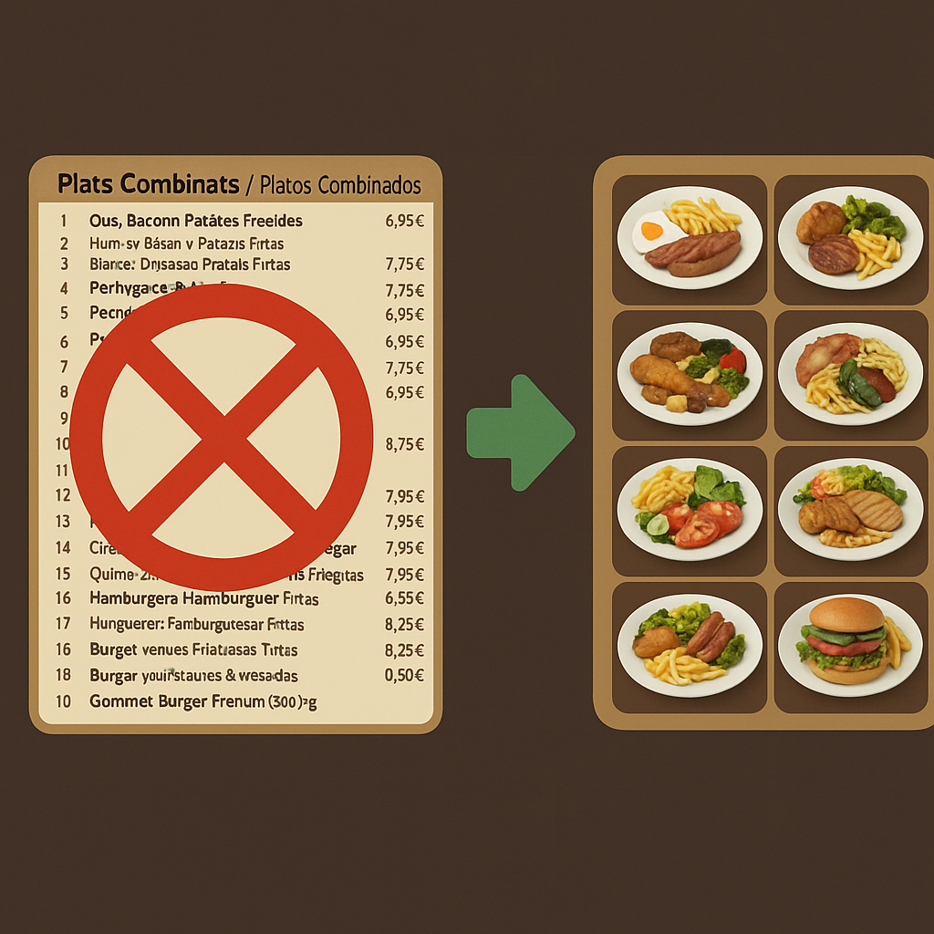 Restaurant menu item image generated by AI